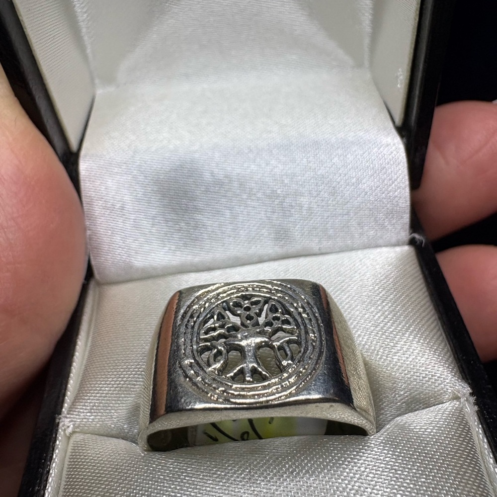 😎🌺Ring Tree Of Life 925 Sterling Silver Cut Out Design Unisex - Picture 2 of 6